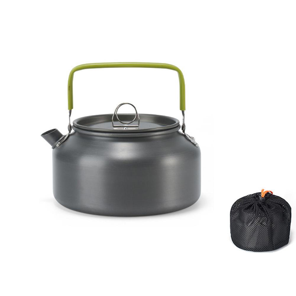 Outdoor Leichte Aluminium Legierung Wasserkocher AntiScalding Griff Camping Kaffee Wasserkocher Tragbare 1.2L