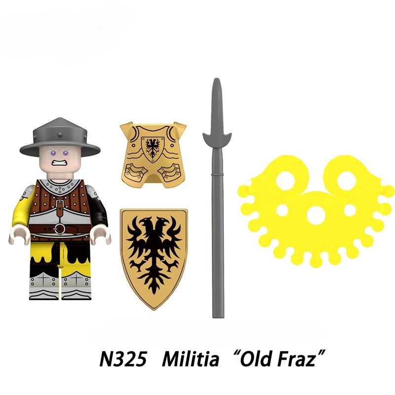 Die mittelalterlichen Miliz Adler Hohe Ninika Alten Fraz Modell Blöcke MOC Ziegel Set Geschenke Spielzeug für Kinder N322-N325