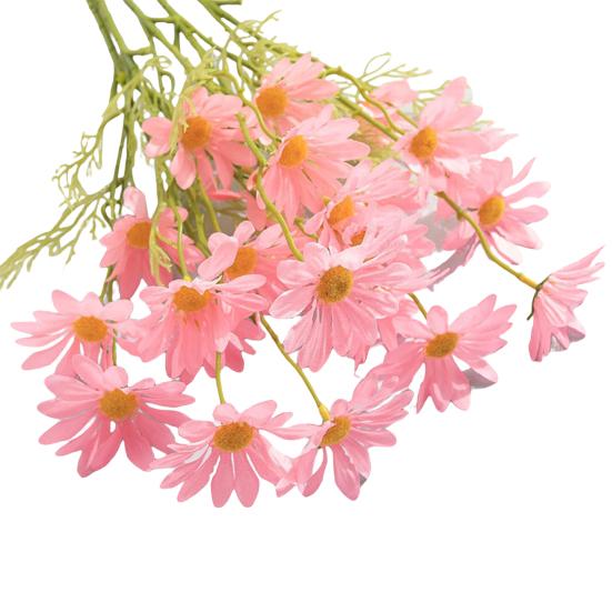 Künstliche Pflanzen, schöne helle Farbe, abnehmbare künstliche Blume, tragbar, gefälschte Anthemum-Blumen, künstliche Pflanzen für Party rosa