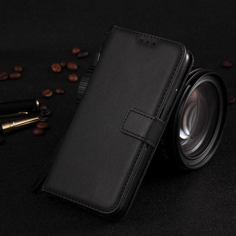 Leder Flip Wallet Case für Huawei P30 Lite P40 P Smart 2020 Honor 9S 10 Lite Mate 10 Lite iPhone 13 Pro Max 12 11 XS XR 8 7 SE Schutzhülle Huawei P40 Lite schwarz
