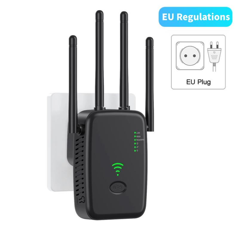 1200Mbps 5G Wireless Wifi Repeater 5G/2,4G Dual-band Wifi Verstärker Signal Booster Netzwerk Extender 802,11 ac Gigabit Long Range WiFi Booster 2024 Neue 300Mbps