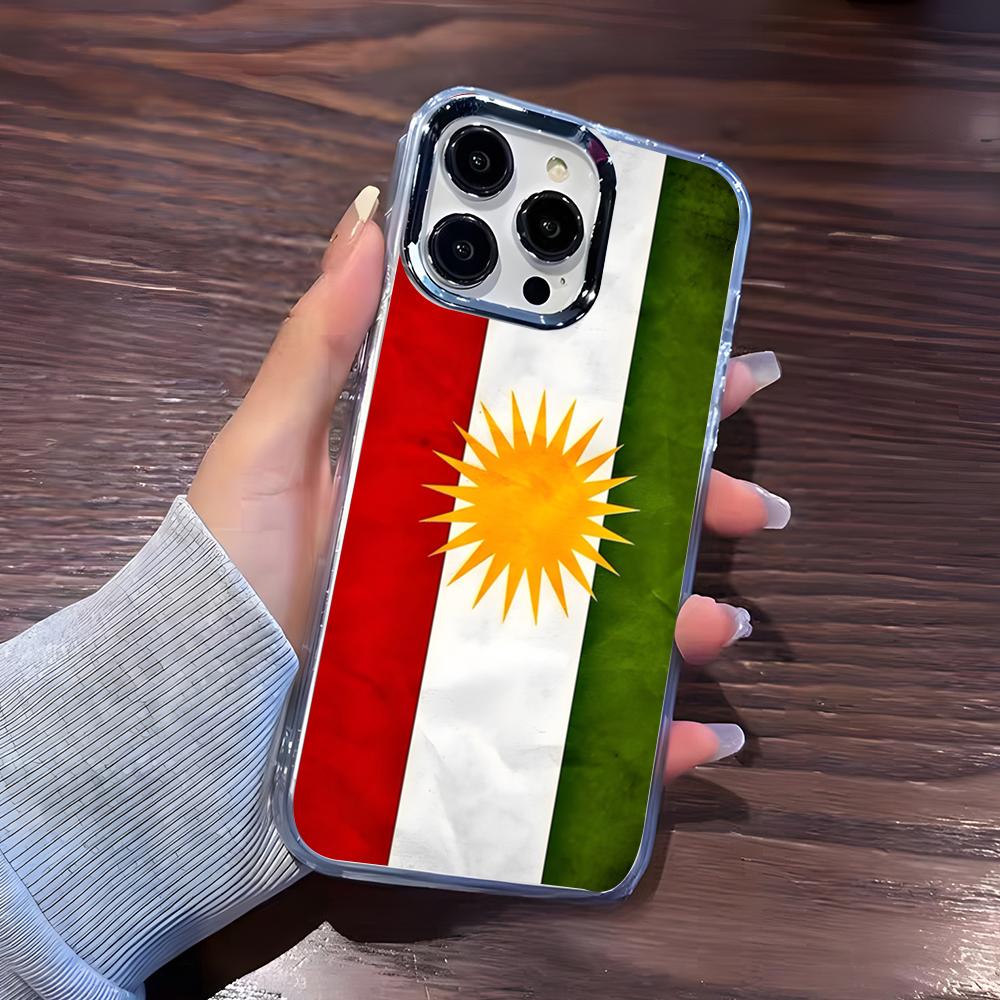 Kurdistan Flagge Coole Handyhülle Für IPhone 17 Pro Max 16 15 14 Pro Max IPhone 13 Pro Max 11 Plus Transparente Hülle iPhone 16 Pro