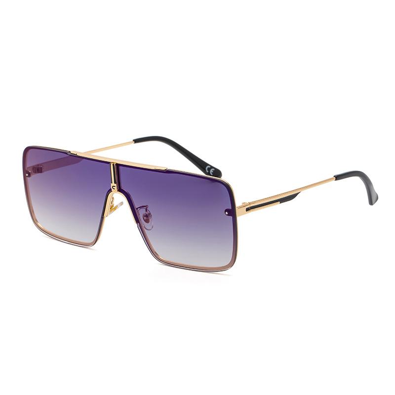Neue Art-Sonnenbrille-Herren-einteilige Mode-Internet-rote große quadratische Sonnenbrille-Mann-Mode-Europa- und Amerika-Straßen-Sonnenbrille