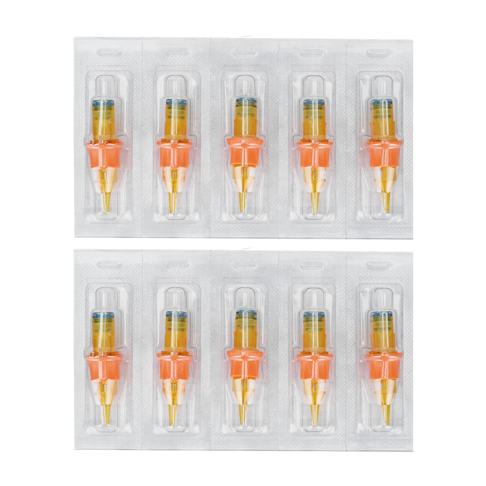 Tattoo-Patronennadeln, runder Liner, Silikonhülle, große Tintenaufbewahrung, schnelles Färben, Tattoo-Zubehör 3RL