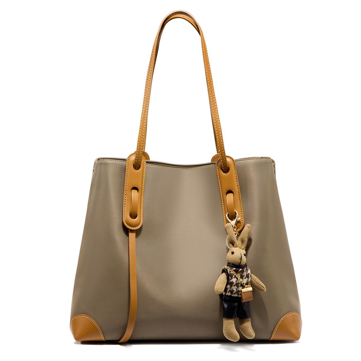 Damen Große Taschen, Damen Modische Ein-Schulter Tragetaschen, Pendler Damen Taschen mit großem Fassungsvermögen, Hochwertige Canvas-Taschen