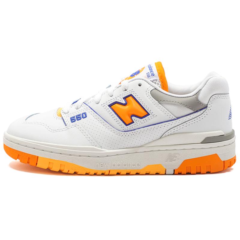 New Balance 550 Weiß Lebhaftes Orange Sneaker BB550WTO 38