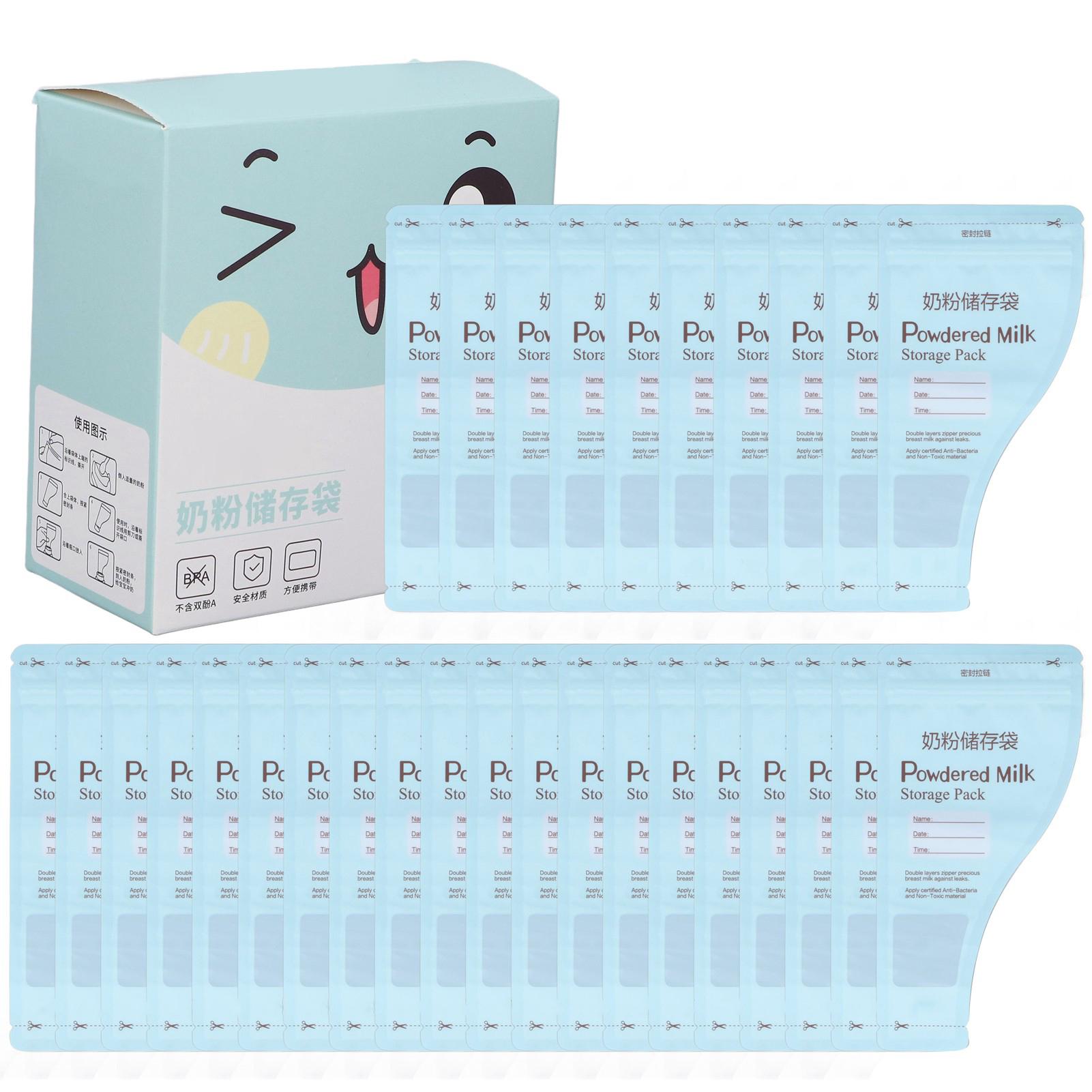 30Pcs Milchpulver Tasche Sicher Gesunde Starke Abdichtung Einweg Licht Gewicht Tragbare Babynahrung
