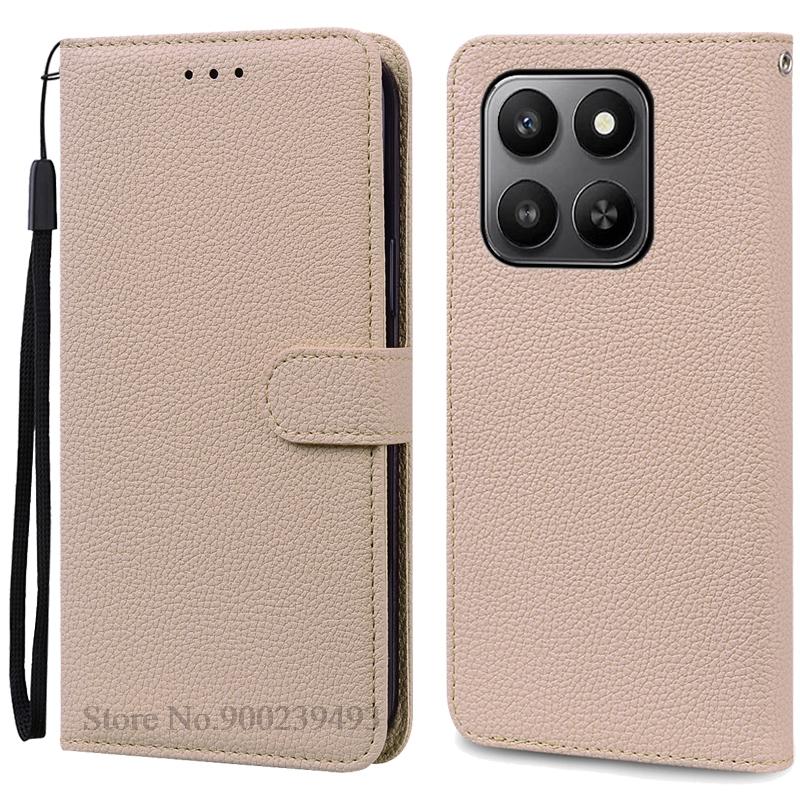 Für Honor 400 Smart 5G Hülle Brieftasche Leder Klapphülle Für Honor 400 Smart Hülle Honor 400Smart Handyhülle Coque Fundas Etui Honor 400 Smart 5G beige