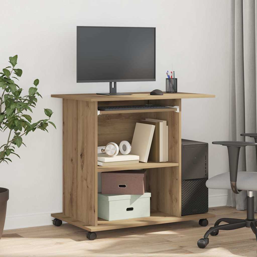 Vidaxl Computertisch, Artisan Eiche, 80X50X75 Cm