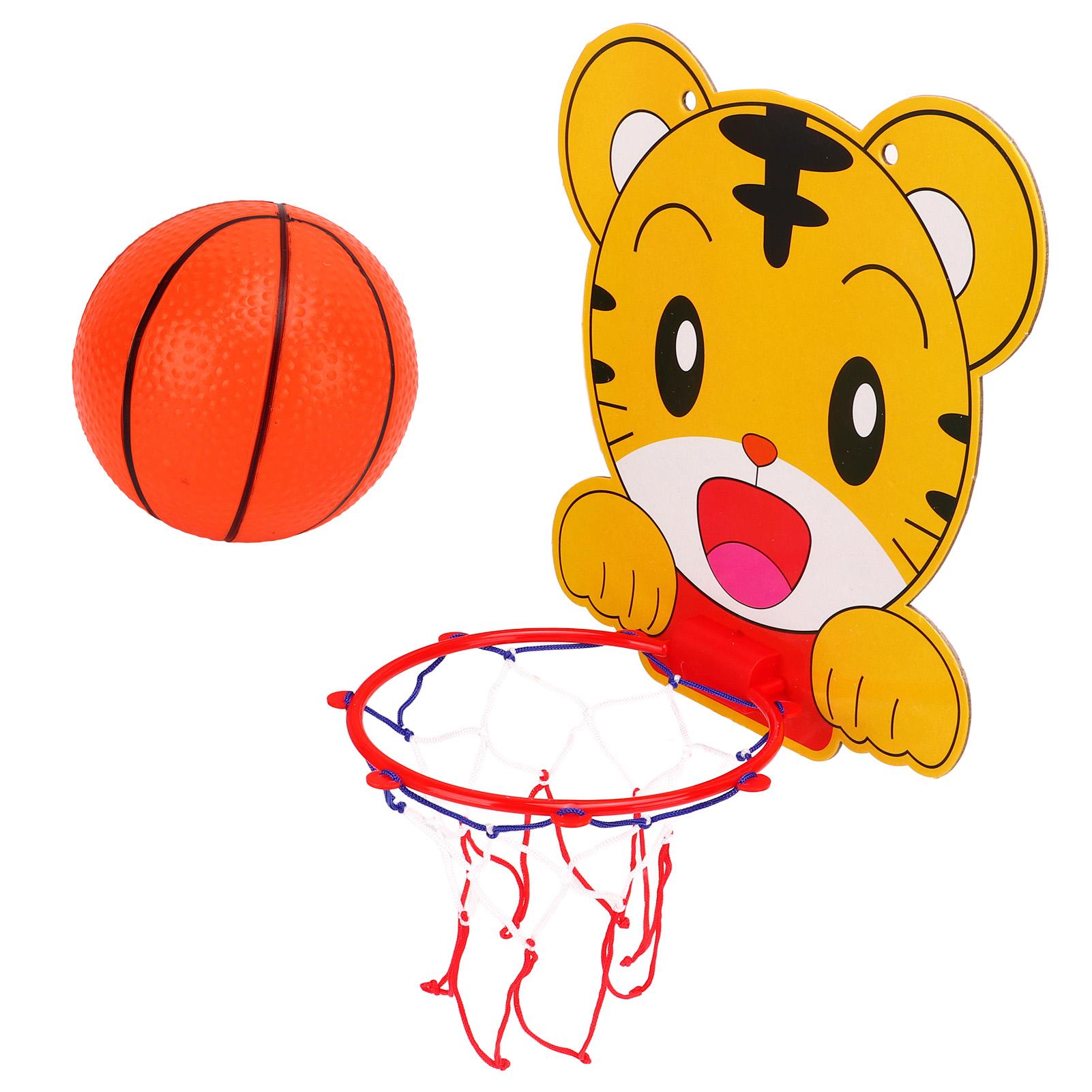 Hängender Basketballkorb Mini Plastik mit Basketballnetz Ball für Indoor Outdoor Spielzeug Sportspiel