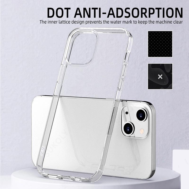 Luxuriöse Transparente TPU Weiche Hülle Für iPhone 17 Air 17 Pro Max 16 15 14 13 Transparente Schlanke Handy Rückseite iPhone Air reinfarbig