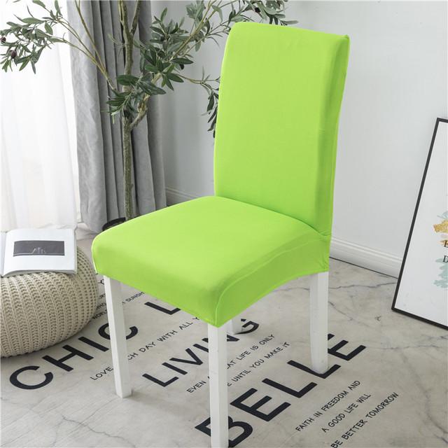 Bedruckter Stuhlbezug aus Spandex, elastischer Stuhlbezug, Stretch-Stuhlhussen für Hochzeiten, Hotels, Bankette, Heim, Esszimmer 1pc green