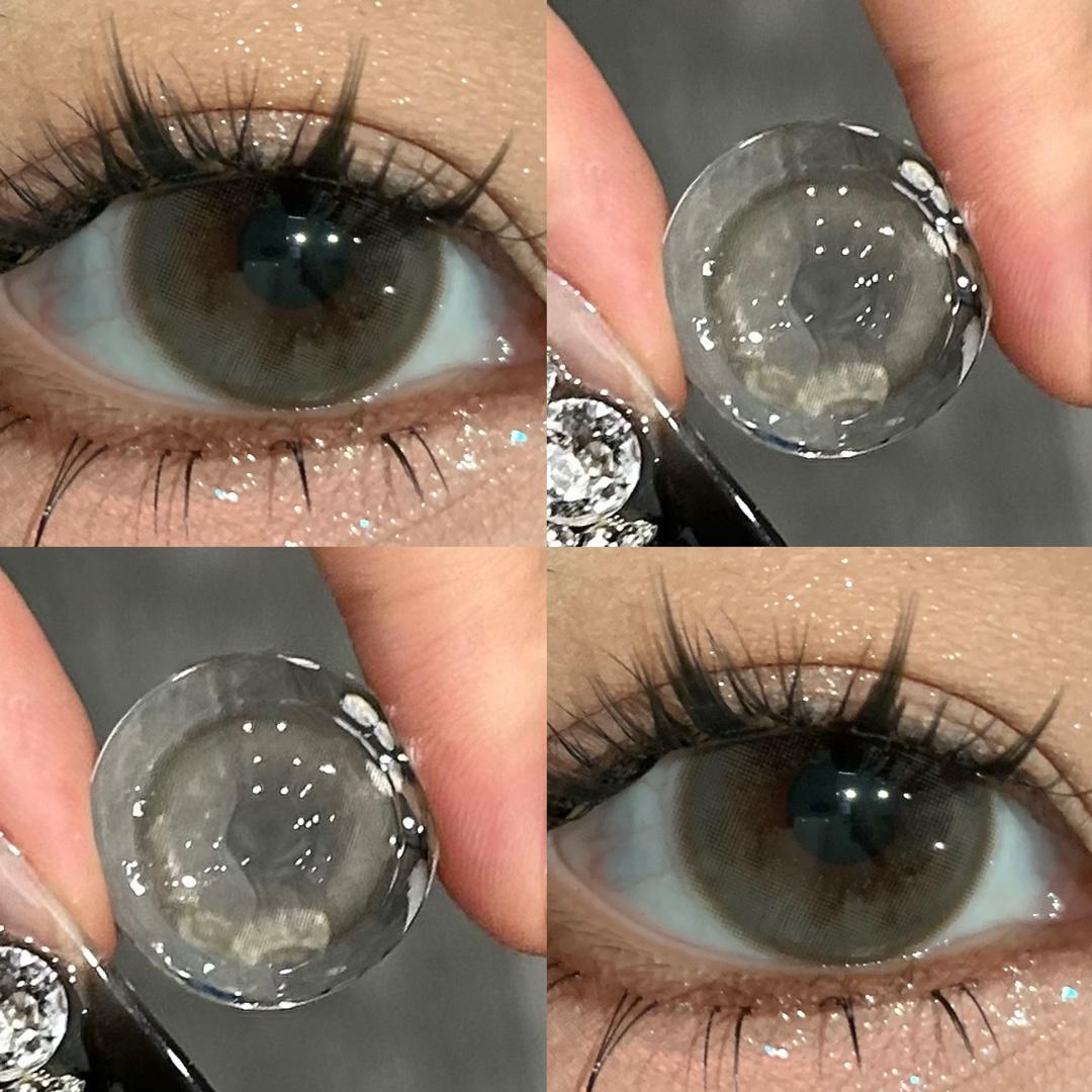 2 STÜCKE Kontaktlinsen Kosmetik 1 Jahr Verwendung Myopie Farbige Kontaktlinsen Natürliche Weiche Kontaktlinsen Kontaktlinsen Kosmetik -3.50
