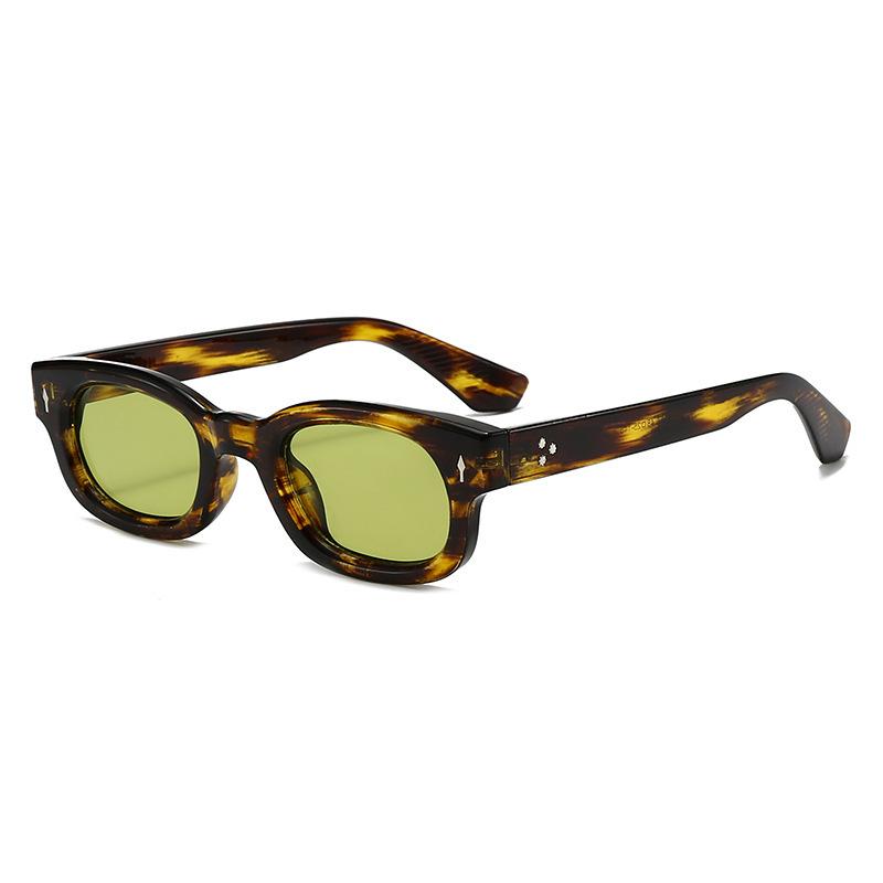 Neue Rechteckige Sonnenbrillen Damen Herren Vintage Sonnenbrillen Ins Street Party Brillen zum Einkaufen Strand Brillen