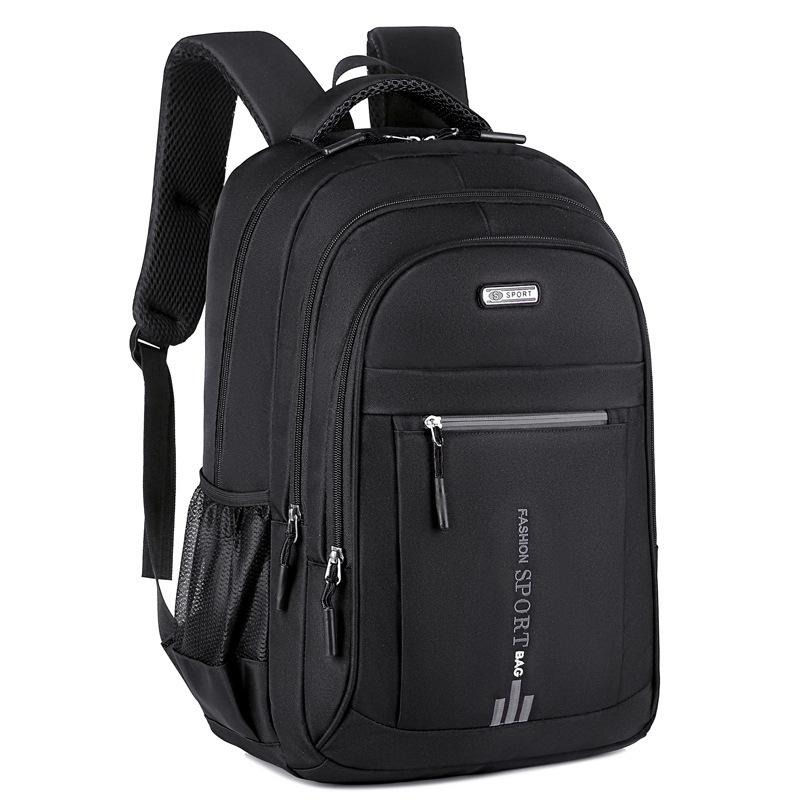 Herren Rucksäcke Wasserdichter Rucksack Business Computer Tasche Lässiger Reiserucksack Schüler Schultasche One Size schwarz