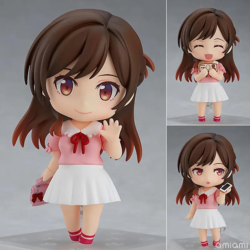 Nendoroid Chizuru Mizuhara 10CM Rent-A-Girlfriend Gelenkmodell Süßes Anime-Modellbausatz Schreibtischdekoration Spielzeug Geschenk