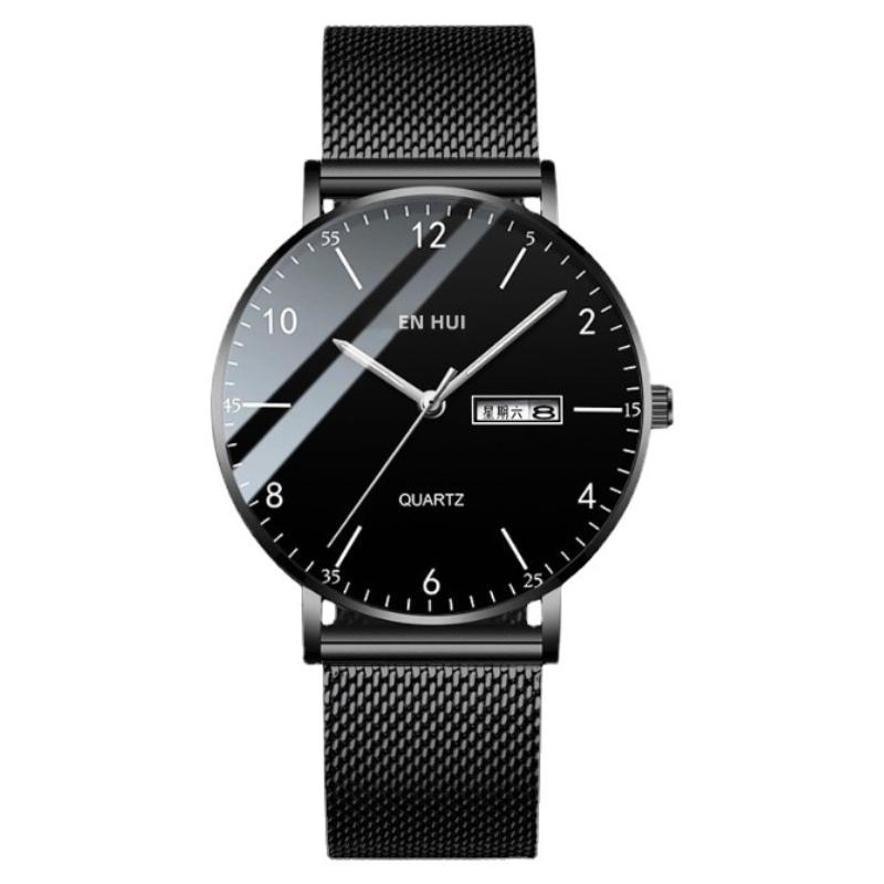 Neu Herren Uhr Wasserdicht Quarz Uhr Echtes Leder Business Uhr