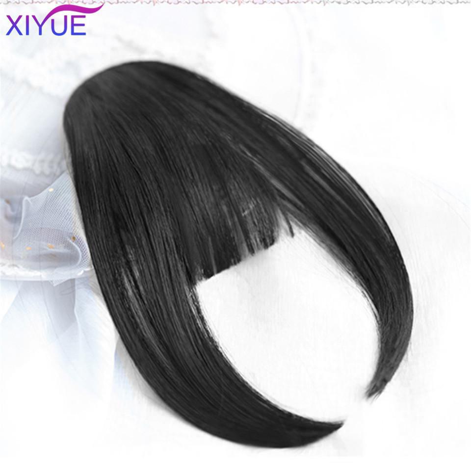 Princess Bangs Hime Cut Bangs Frisuren Clip-in-Pony-Haar-Haar-Pony für Frauen Haar-Pony-Clip-on-Haare