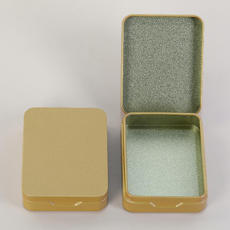 Zinn-Aufbewahrungsboxen, kleine Metall-Aufbewahrungsbox, Schmuck, Schlüssel, Münzen, Box, Hochzeit, Süßigkeiten, Aufbewahrung, Blechdose, Organizer gold