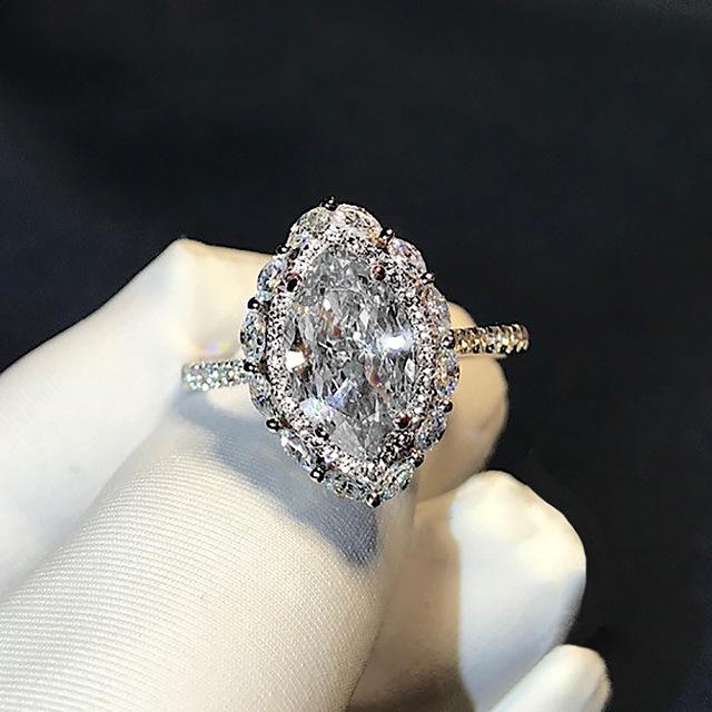 S925 Sterling Silber Anillos Mujer Bague Moissanite Ring Für Frauen Anillo Plata 925 Mujer Silber 925 Schmuck Diamant Ringe Männer 9 farbe: antik silber