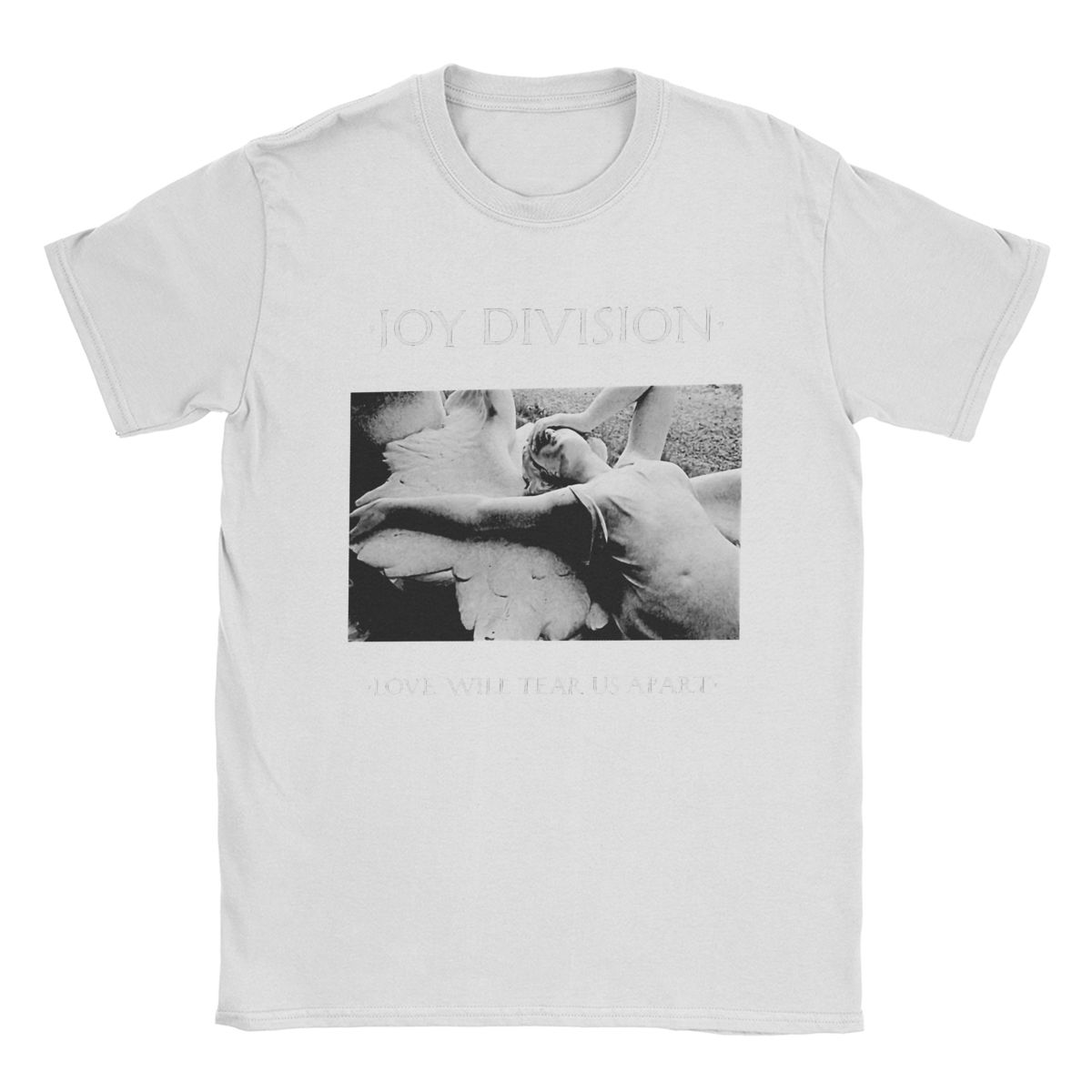 Joy Division Us Apart T-Shirts Herren Reine Baumwolle Vintage T-Shirts Rundhals T-Shirts Kurzarm Kleidung Übergröße XXXL weiß