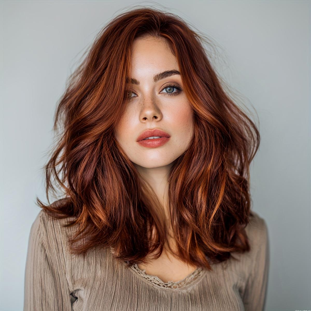 2026 Bestseller 13*4 HD Transparente Lace Front Perücke 22  Rot-Braun Gradient Lockig Hitzebeständig Glueless Synthetische Damenperücke (as the picture,22')