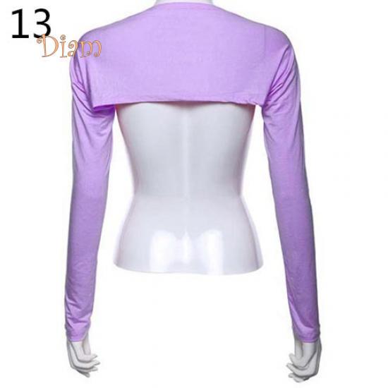 Tenfyer Damen-Hijab aus Modal-Baumwolle, einteilig, Schulter-Ärmel-Arm-Bedeckung lavendel