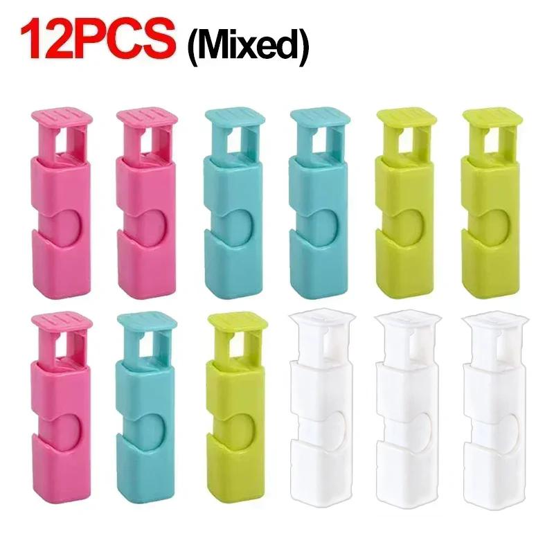 Donzens of Lebensmittel-Verschlussklammern, Brotaufbewahrungsbeutel-Clips für Snack-Verpackungsbeutel, Federklammer, wiederverwendbare Küchenorganisationsklammer 12pcs