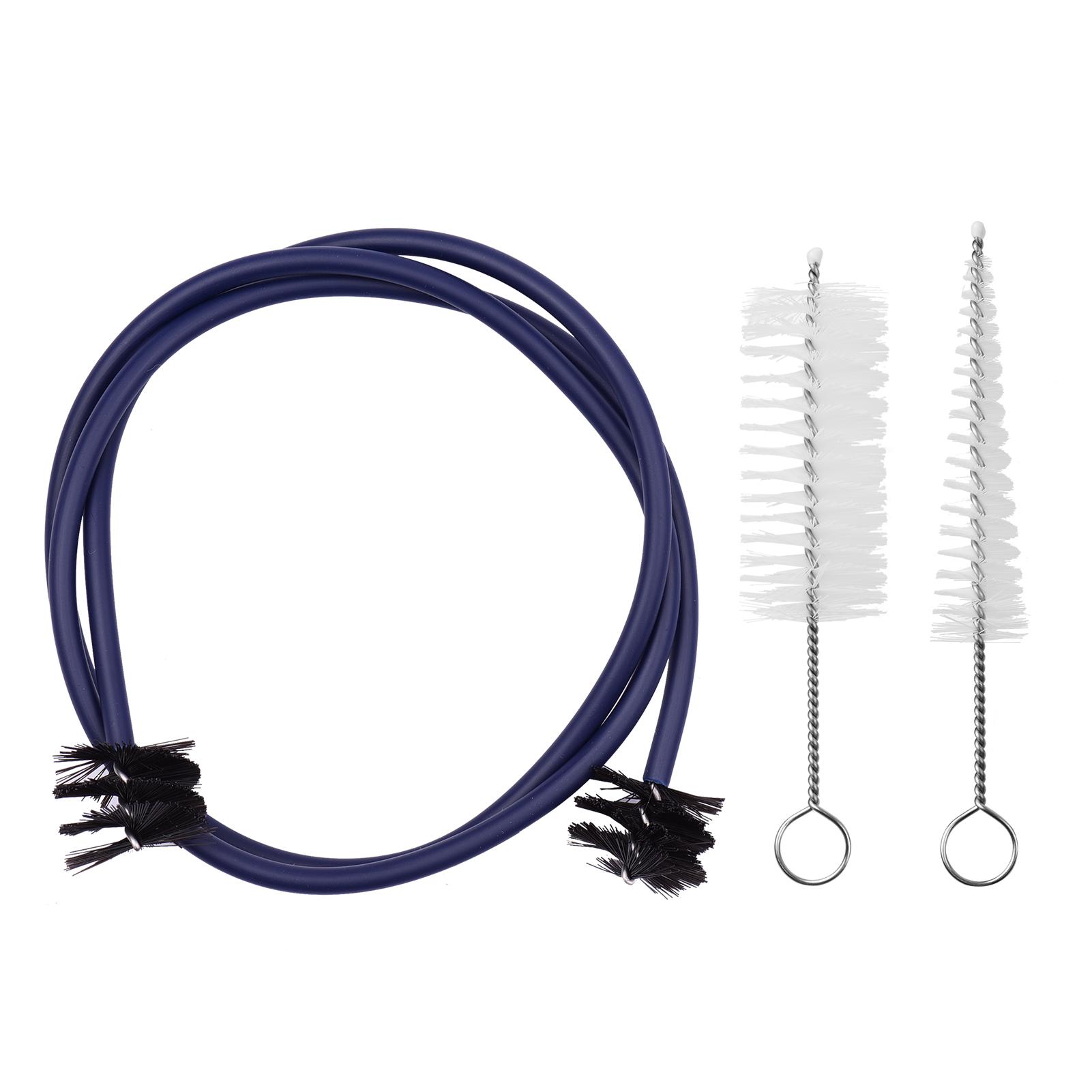 Trompetenwartungs-Reinigungsset, Mundstückbürste + Ventilbürste + flexible Bürste, Musikinstrument schwarz