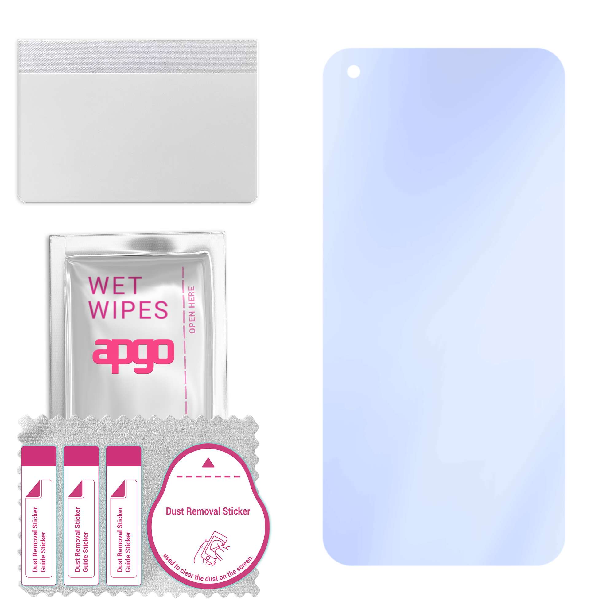 apgo Ultra-Clear 9H Hybrid protective glass compatible with Blackview A90, flexible nano glass, great replacement for tempered glass, scratch-resistan