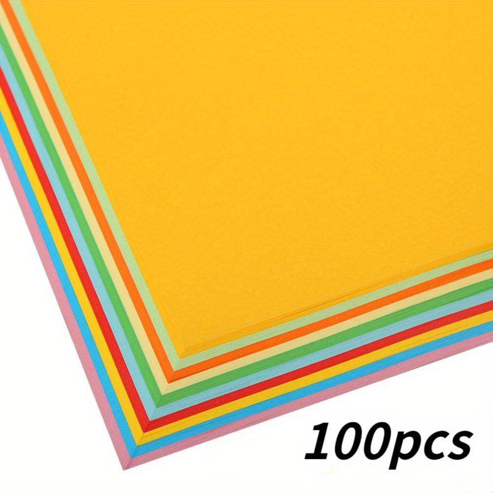 100 Blatt Farbiges Papier in 10 Farben, A4, Druckerpapier, Kopierpapier, Briefpapier, Mehrzweck-Farbdruck-Origami-Papier 100 pcs