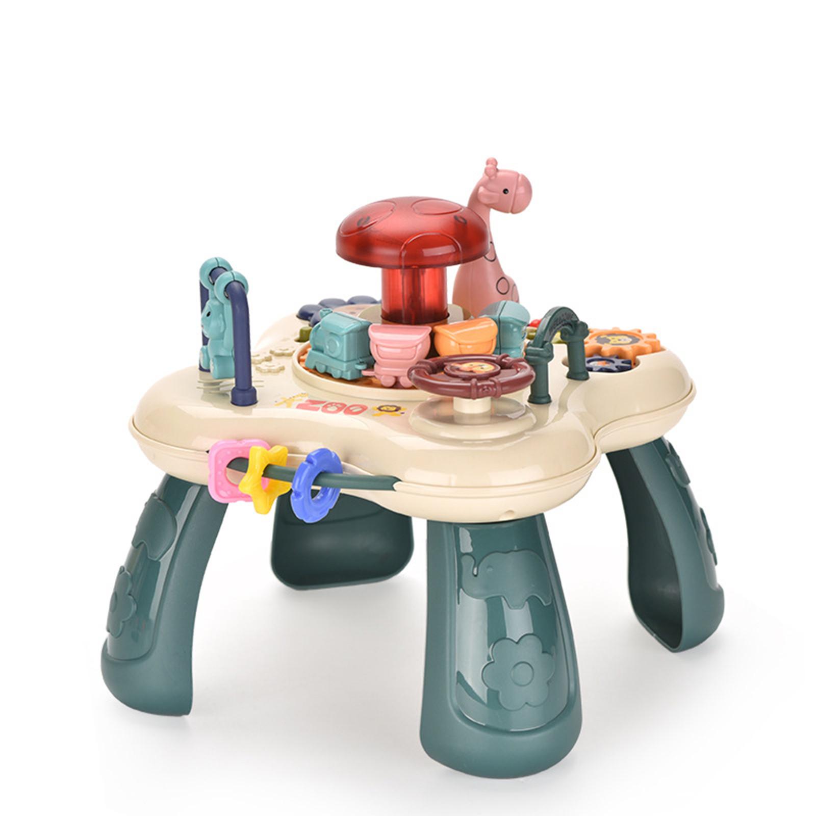 Baby Spielzeug Musikalische Aktivität Tisch Für 1 2 3 Jahre Alten Jungen Mädchen Geschenke Kleinkind Infant Pädagogisches Learing Spielzeug beige