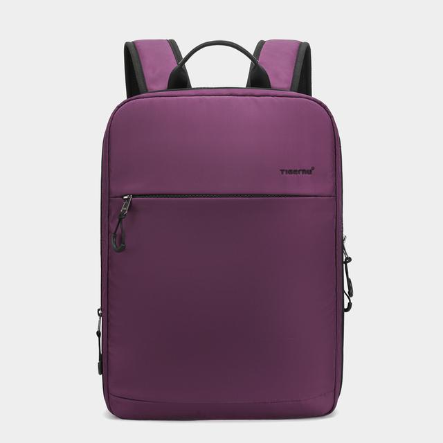 Tigernu Erweiterbarer Damen- und Herren-Rucksack, 15,6-Zoll-Laptop-Rucksäcke für Damen, lässig, leichte Tasche für Mädchen, Reiserucksack 29*8/15*42cm violett