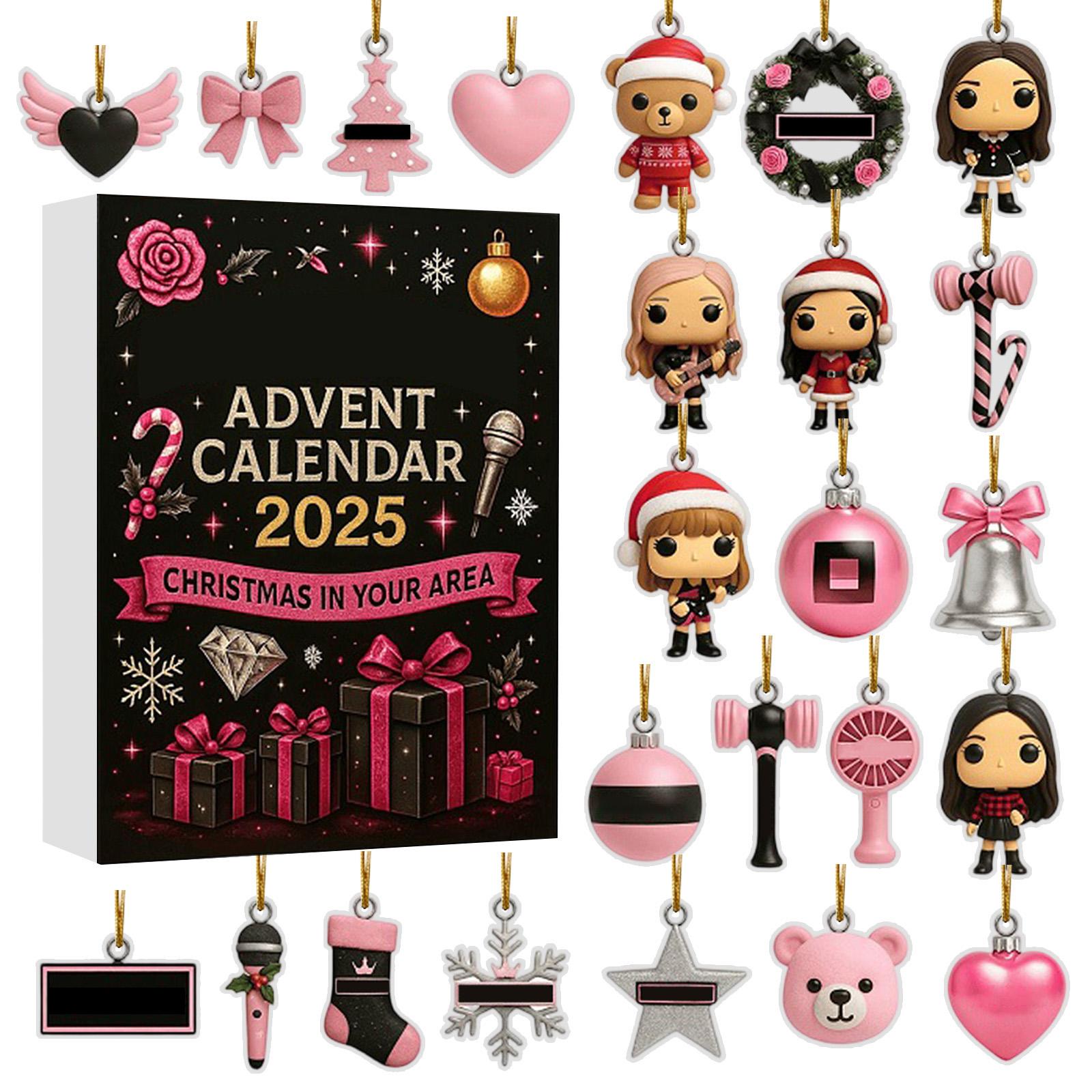 Adventskalender enthält 24 Geschenke, süßer Figuren-Puppen-Adventskalender, Countdown-Kalender mit Überraschungsspielzeug, Sammelfiguren als Geschenk für Kinder One Size