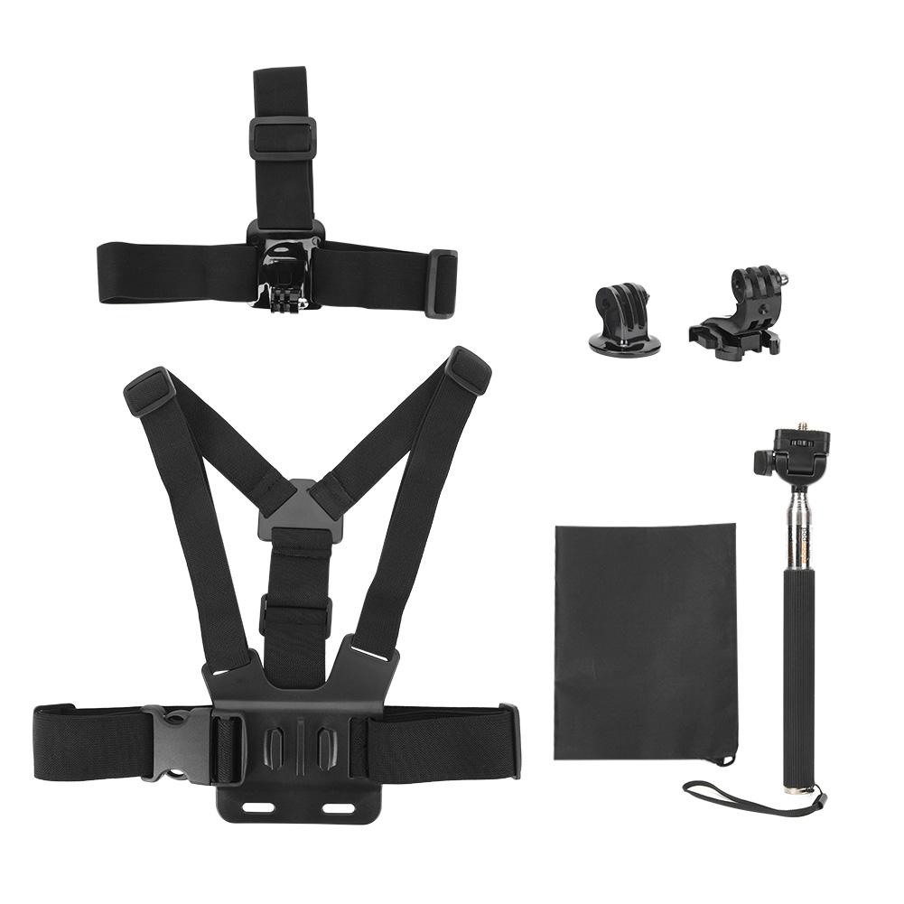 5 in 1 Universal Action Kamera Zubehör Kit für Gopro Sport Kameras Kopf Strap MountChest