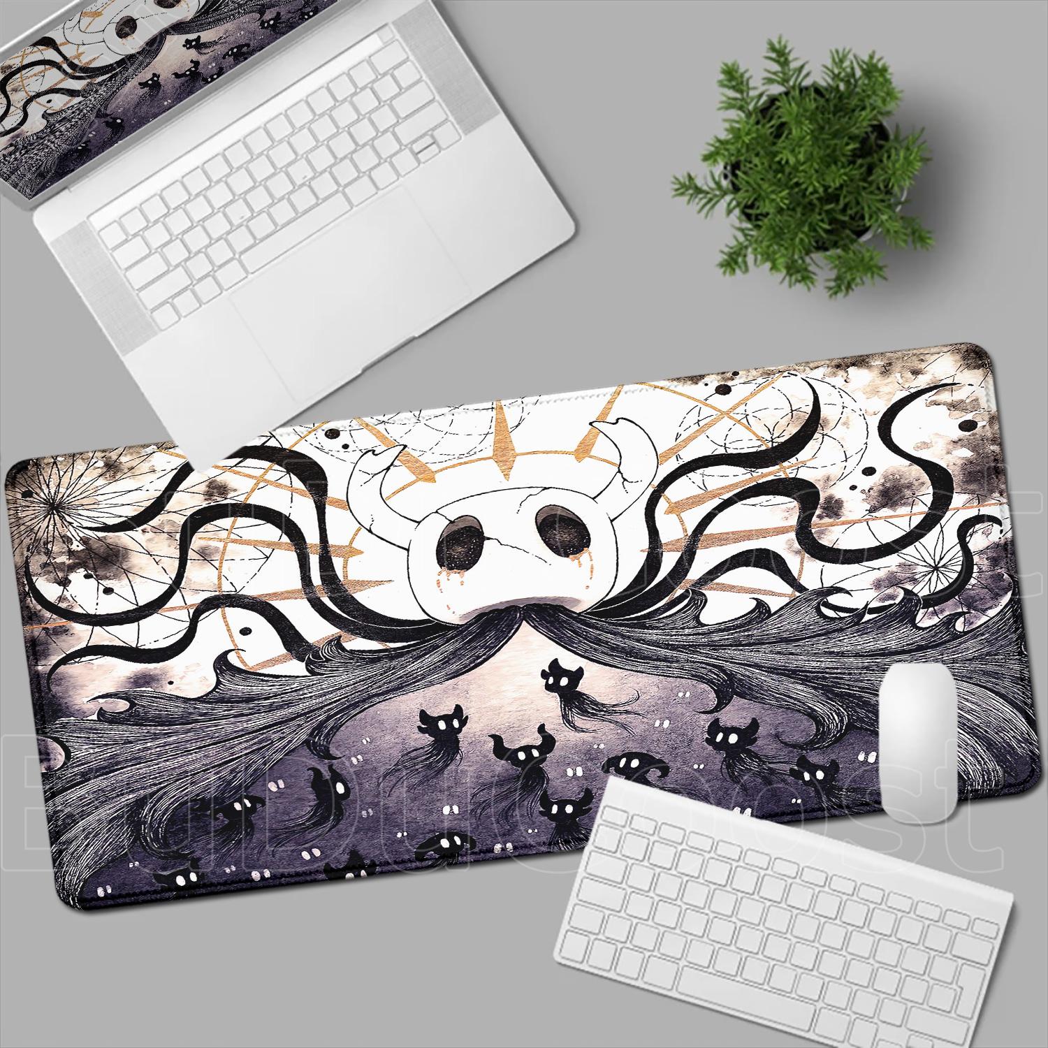 HD-Druck Hollow Knight Gaming-Mauspad Esports Laptop-Mauspads Großes Kawaii Anime-Tastatur-Mauspad PC-Gaming-Zubehör 800x300x2MM