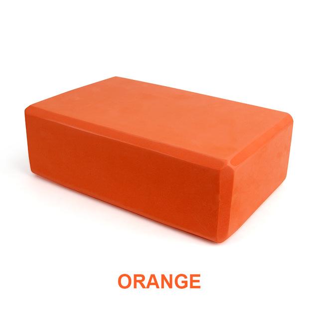 EVA Pilates Yoga Blöcke Würfel Ziegel Bolster Kissen Kissen Sport Yoga Zubehör Workout Heimübung Bodybuilding Ausrüstung orange