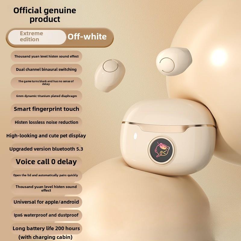 Neue Schlaf-Bluetooth-Kopfhörer Drahtlose In-Ear Smart Geräuschunterdrückung Mini Bluetooth-Kopfhörer weiß