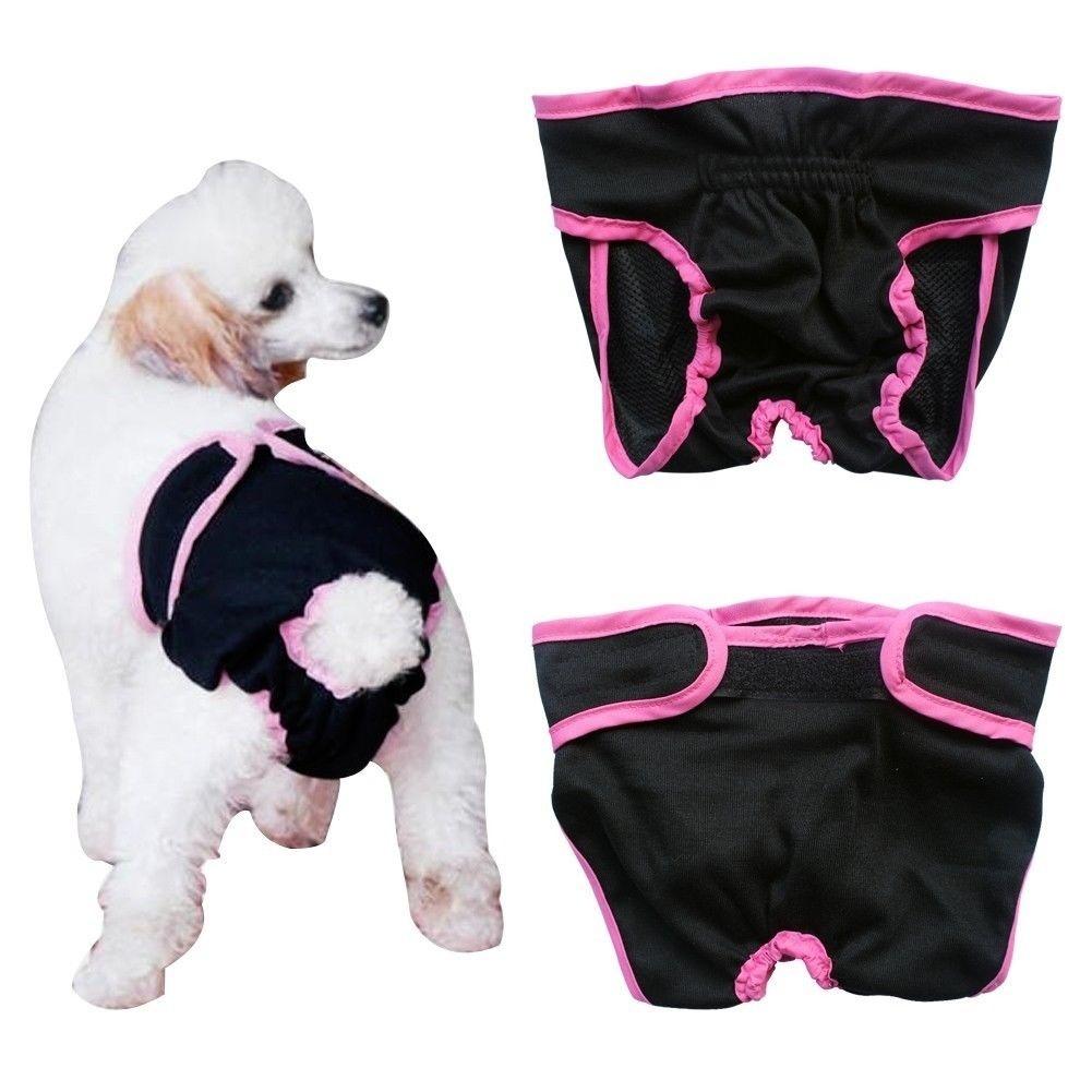 Hunde-Hygienehosen, Haustier-Physiologische Hosen, Shorts, Unterwäsche, Windel, Ostergeschenk für Hunde(XS-XL) M schwarz