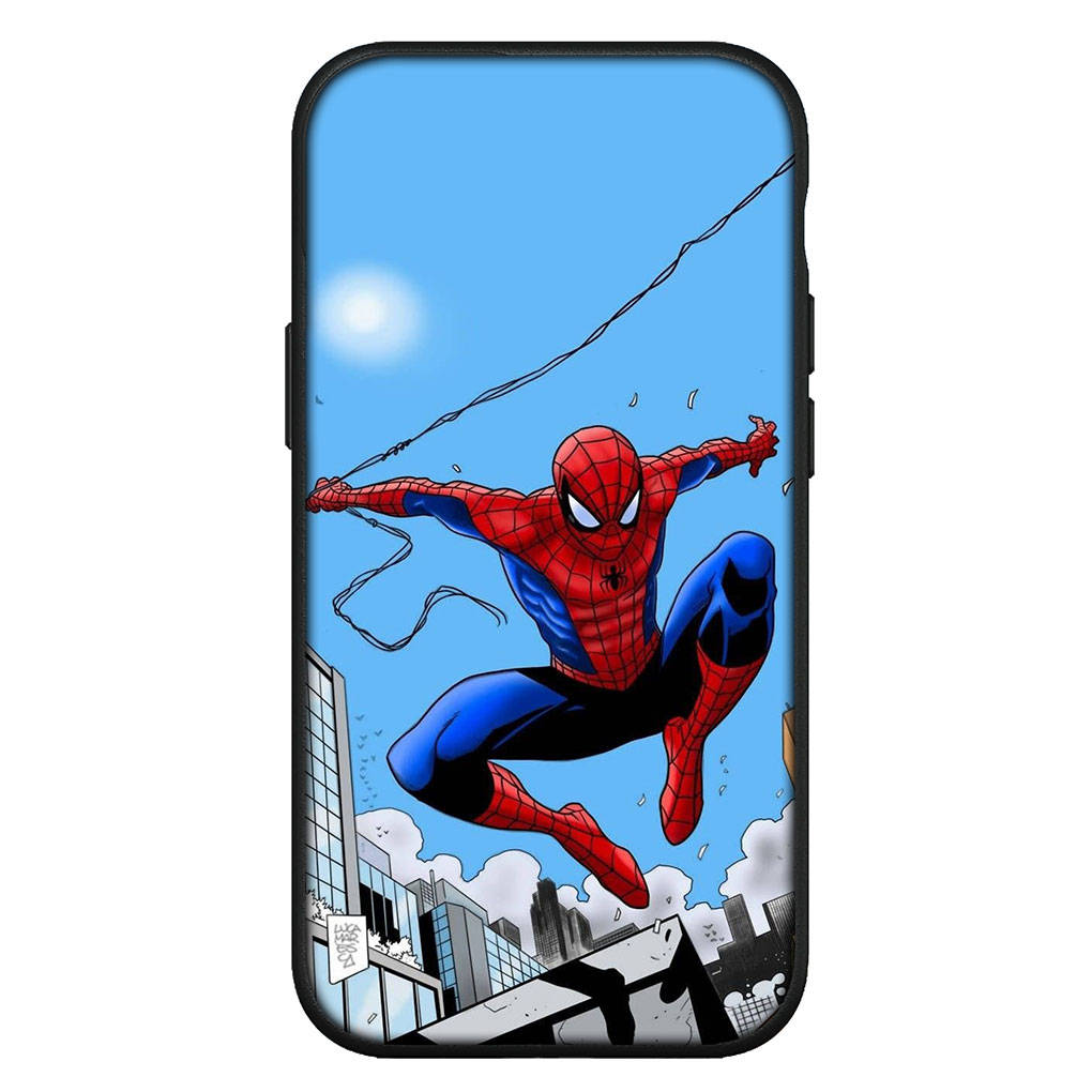 für iPhone 16 15 X XR Samsung Galaxy S24 S23 Plus Xiaomi Redmi Note 13 12 11 Pro Max 9 14 OPPO Huawei Hülle SpiderMan Rot Marvel Spider Man Handyhülle for Samsung Galaxy S10 Lite terra