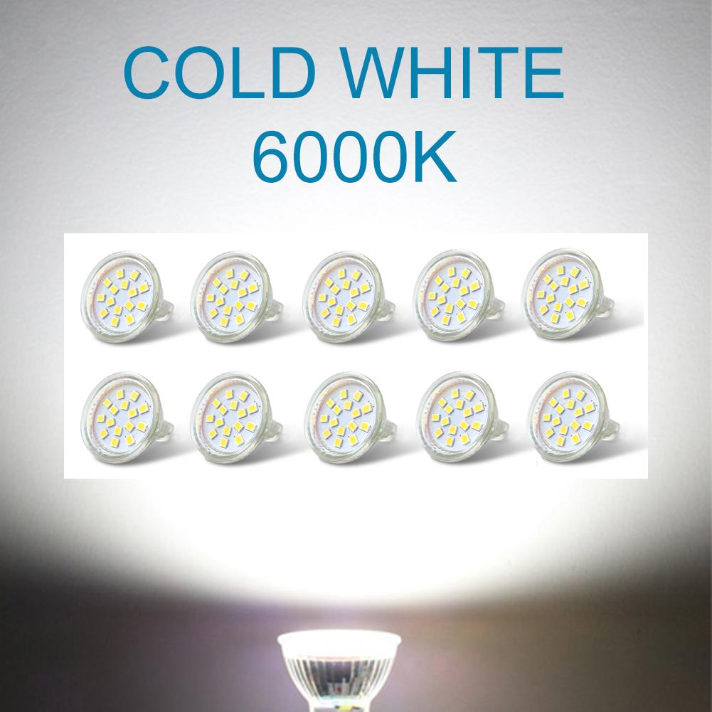 10 Stück MR11 LED-Lampen GU4 AC 12V 3W Kein Flimmern SMD2835 120° Mini-Strahler für Wohnzimmer-Vitrine Halogen-Ersatz kühle weiße