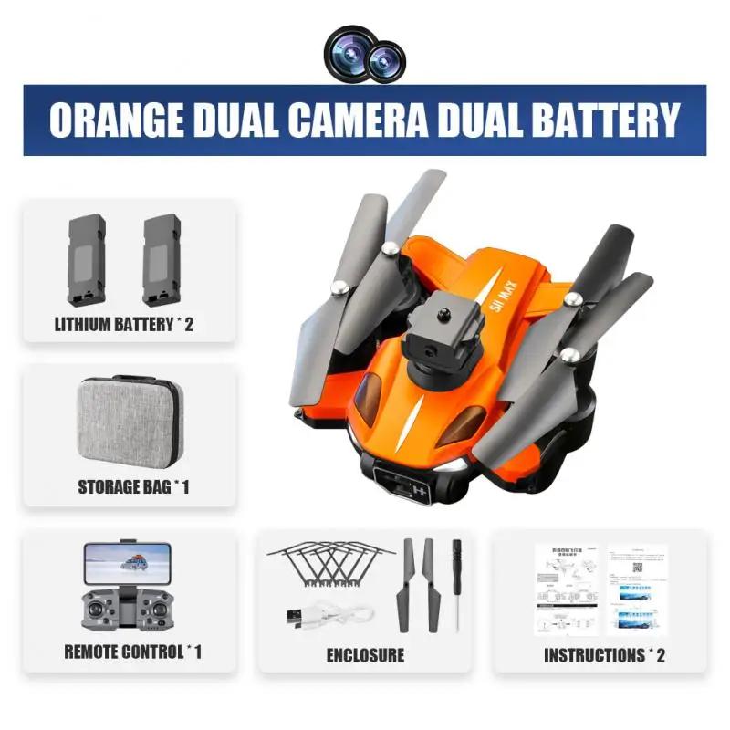 P11 Pro Drohne 8k Profesional 5000m 30 Minuten GPS ESC Dual-Kamera Omnidirektionale Hindernisvermeidung Quadrocopter Drohne für Kinder Geschenk Spielzeug 2 battery orange