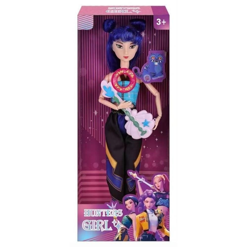 Mit Musikinstrument-Zubehör, Musik-Titelsong 11,5 Zoll Solide K-POP Hexenjagd Girlgroup 11 Gelenke Spielzeugpuppe