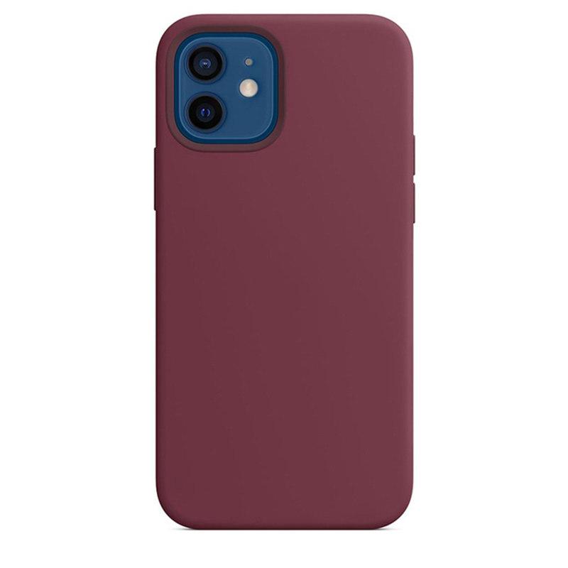 Luxuriöse Silikonhülle für iPhone 13 Mini 15 14 Pro MAX Hüllen für Apple iPhone 11 12 13 Mini Vollständige Abdeckung mit Box iPhone 13 Mini dunkle pflaume