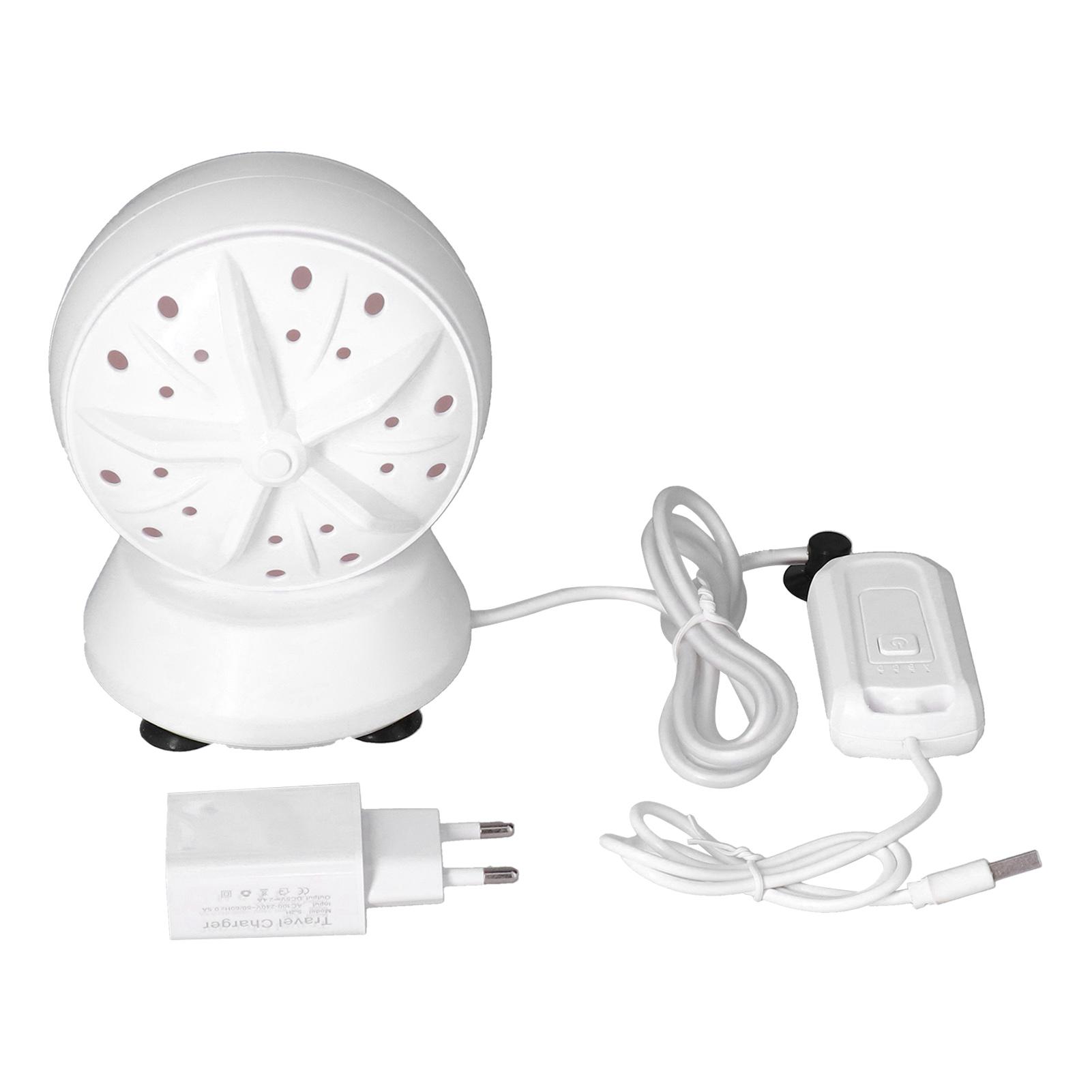 Ultraschall Doppel-Turbinen Waschmaschine Mini Tragbar Unterwäsche Rotierende Waschmaschine 100?240VEU-Stecker