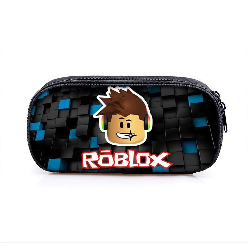 Neues trendiges Federmäppchen für Grund- und Mittelschüler, Jungen und Mädchen, Roblox stylisches Cartoon-Federmäppchen, große Schreibwarenbox KTB Roblox Round Pencil Case