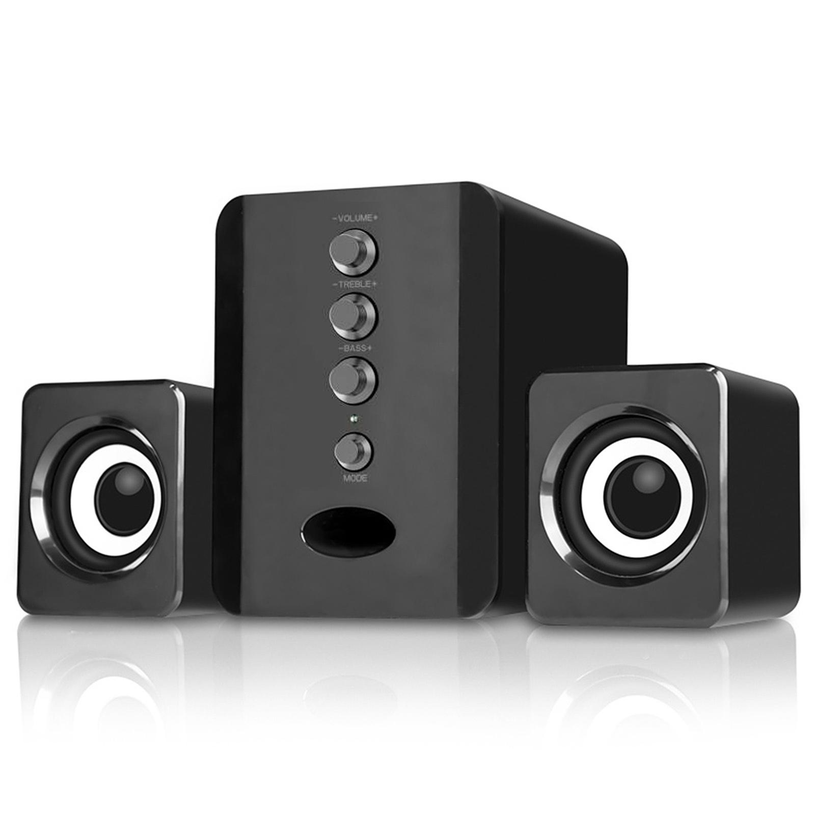 D-202 USB-Kabel-Kombinationslautsprecher, Computer-Lautsprecher, Bass-Stereo-Musik-Player, Subwoofer-Soundbox schwarz