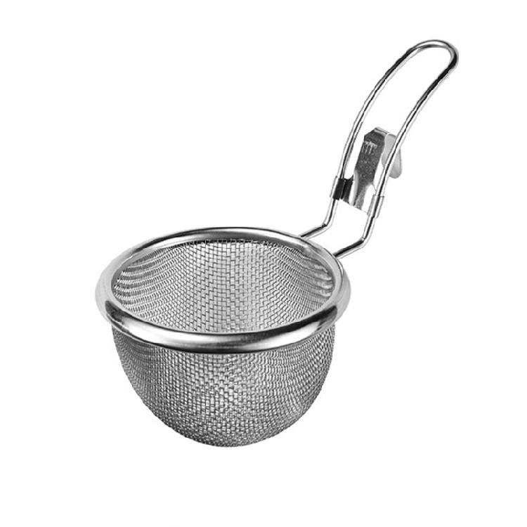 Edelstahl Schaumlöffel Feinmaschiges Sieb Zum Filtern von Suppe Frittiergut Hängende Kanten Küchenzubehör S