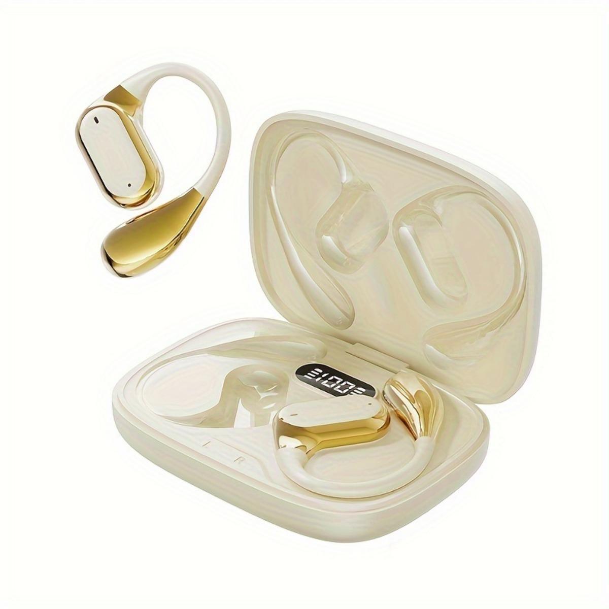 Echtes kabelloses Headset – Gaming-Headset, HD-Anruf, Sport-Headset, Smart-Headset, USB-Aufladung, Touch-Steuerung, geräuschlose Steuerung, kabelloses Headset khaki