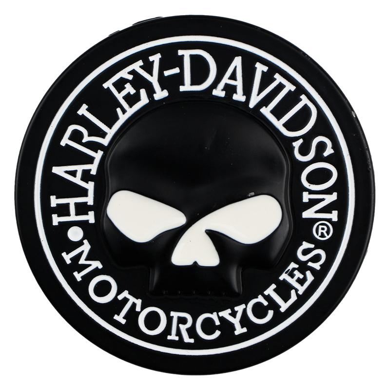 3D Metall modifiziert Harley Totenkopf geformt Auto Motorrad personalisiertes Abzeichen Aufkleber Abzeichen Aufkleber Motorrad Motorrad schwarz